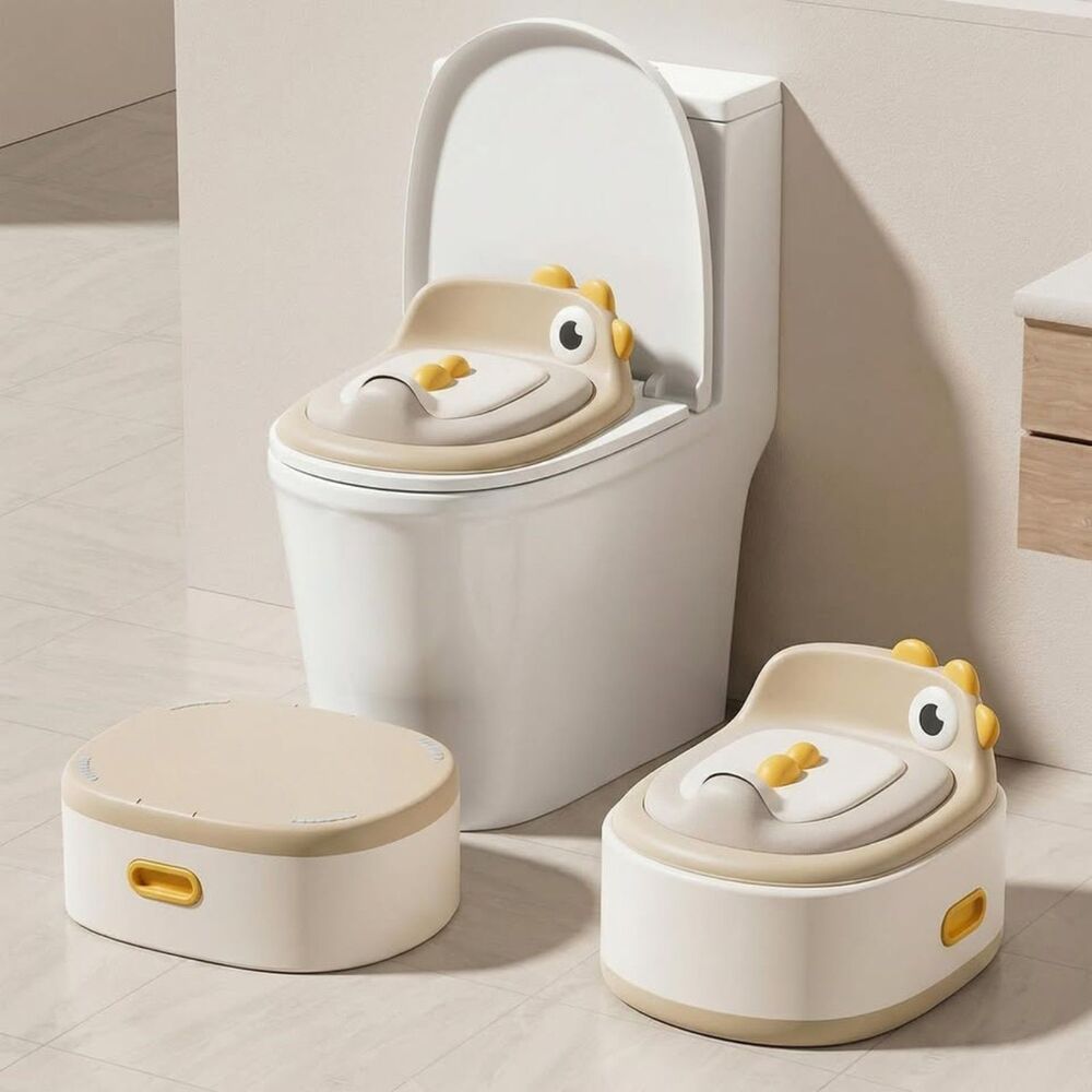 3-in-1 Toddler Potty Chair with Removable Seat & Step Stool